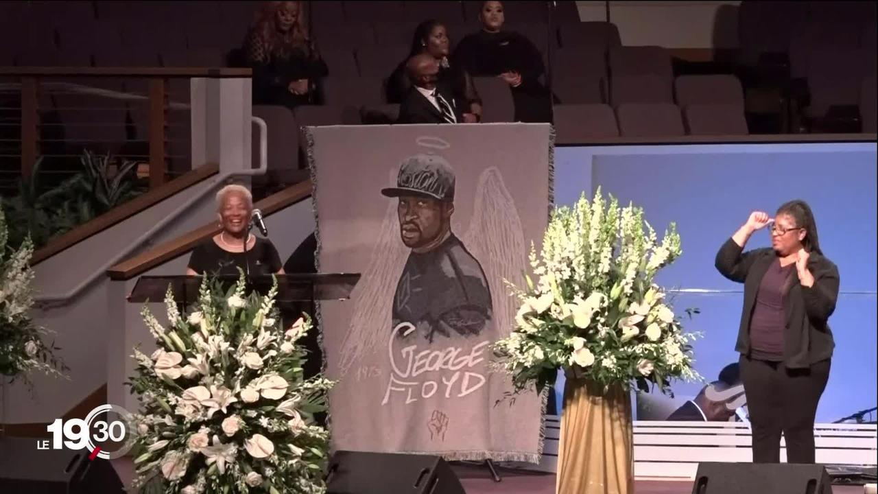 Les obsèques de Georges Floyd, mort lors de son arrestation par un policier blanc, ont eu lieu aujourd'hui à Houston.
