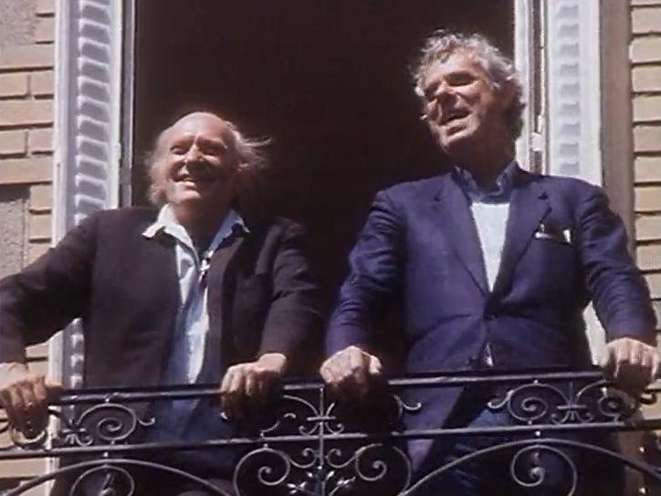 Jean-Luc Bideau et Jean-Marc Stehle, les vieux complices, 1989.