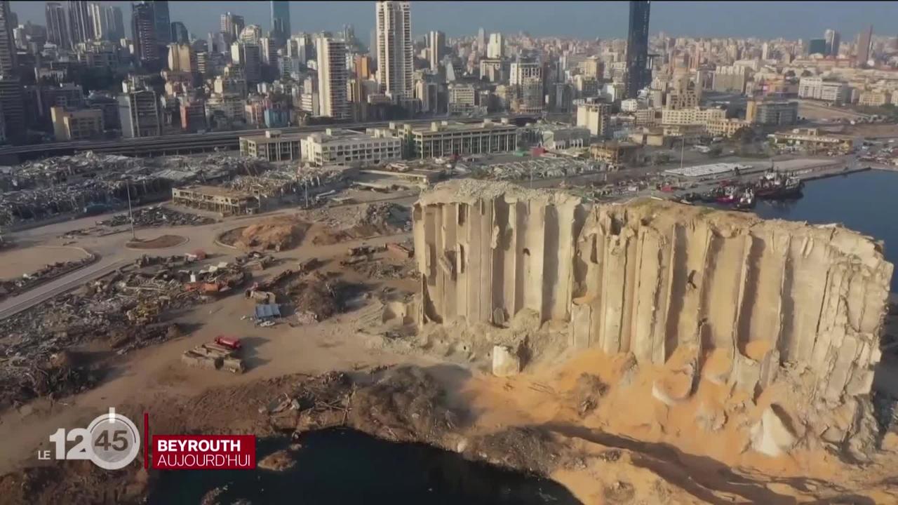 Beyrouth, un mois après l'explosion dans le port qui a causé la mort de 200 personnes et blessé des milliers de personnes