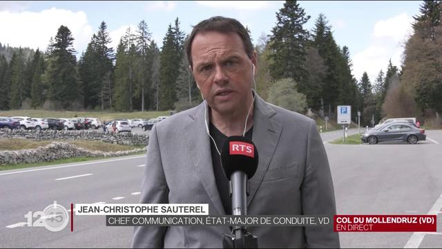 Jean-Christophe Sauterel explique comment la police vaudoise continue à travailler sur le terrain