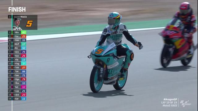 GP d'Aragon (#9), moto3: victoire de Jaume Masia (ESP)