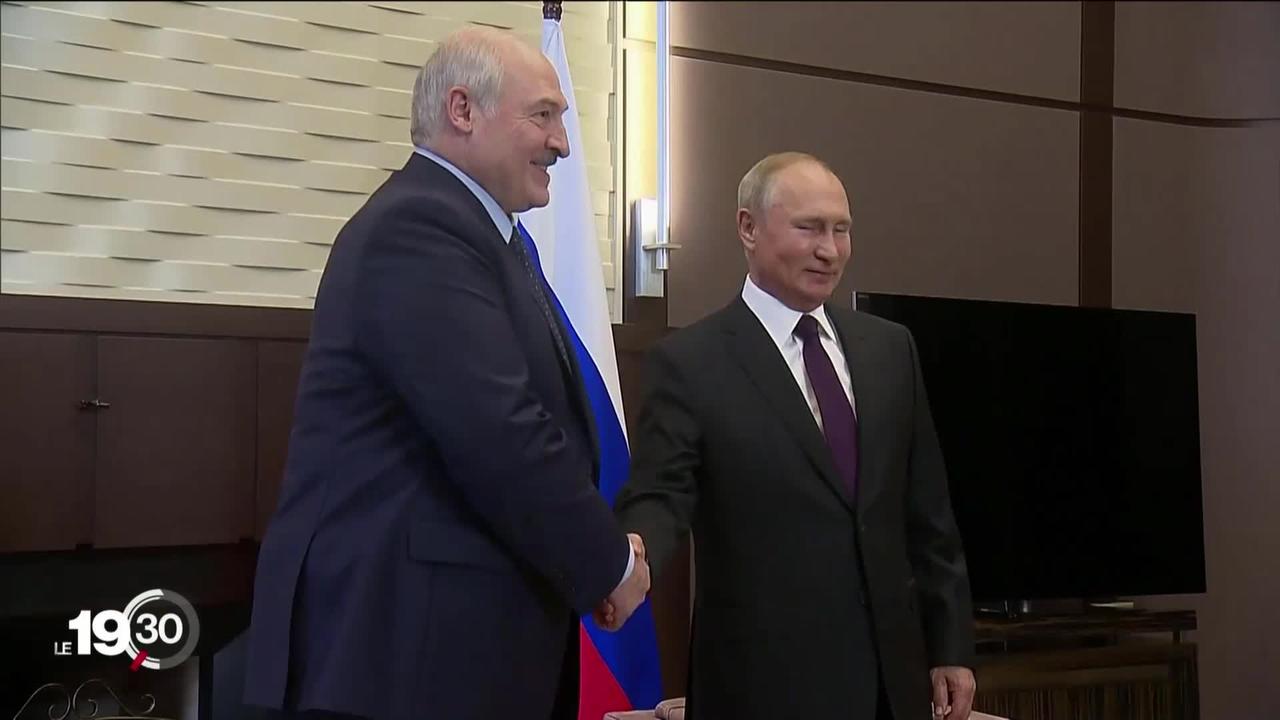 Contesté son pays,  le président biélorusse a rencontré aujourd'hui à Sotchi Vladimir Poutine, son  principal soutien