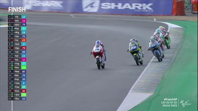 GP de France, Moto3: victoire de l'Italien Celestino Vietti