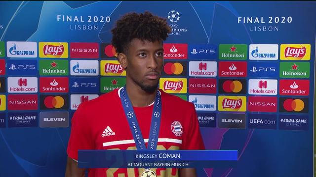 Ligue des champions: PSG-Bayern 0-1. Coman, buteur du match, à l'interview