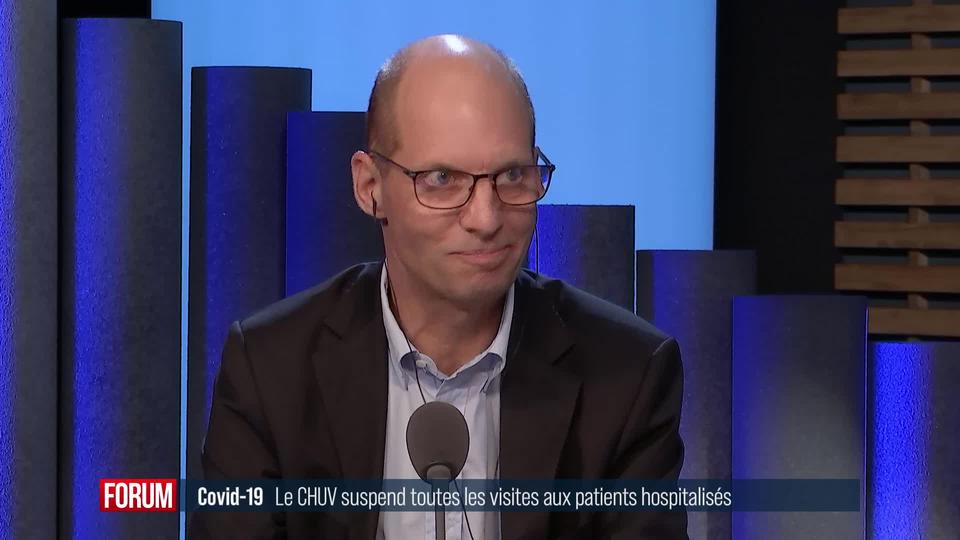 Les visites aux patients hospitalisés désormais suspendues au CHUV: interview de Philippe Eckert