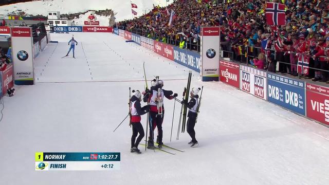 Biathlon: Championnat du Monde Relais  Mixte, la Norvège s'impose à Antholz