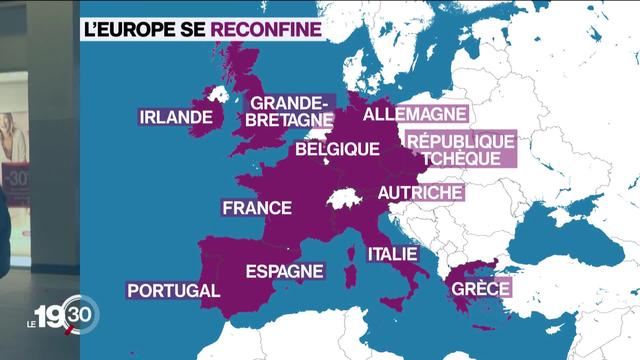 De nombreux pays européens se reconfinent notamment la France, la Belgique, l'Autriche et la Grande-Bretagne.