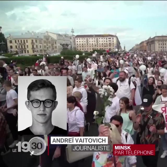 Le journaliste Andreï Vaitovich, depuis Minsk, à propos de la situation biélorusse.