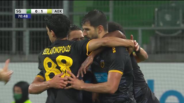 Qualifs, St-Gall - AEK Athènes (0-1): des regrets pour St-Gall