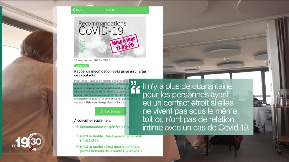 Vaud a formellement adapté ses règles de quarantaine il y a une semaine. Ce changement de règle interroge.