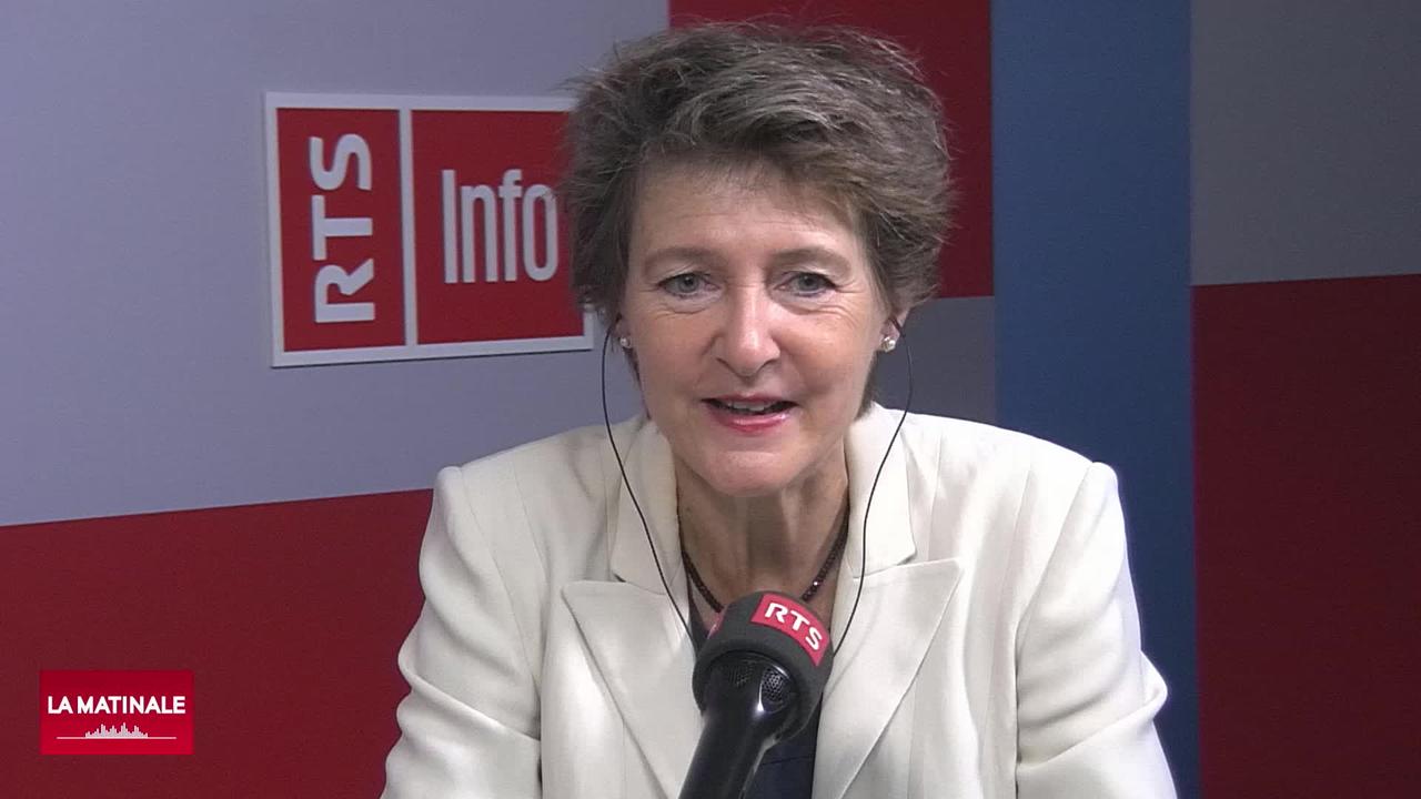 L'invitée de La Matinale (vidéo) - Simonetta Sommaruga, présidente de la Confédération suisse