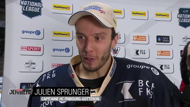 Hockey: Julien Sprunger à l'interview