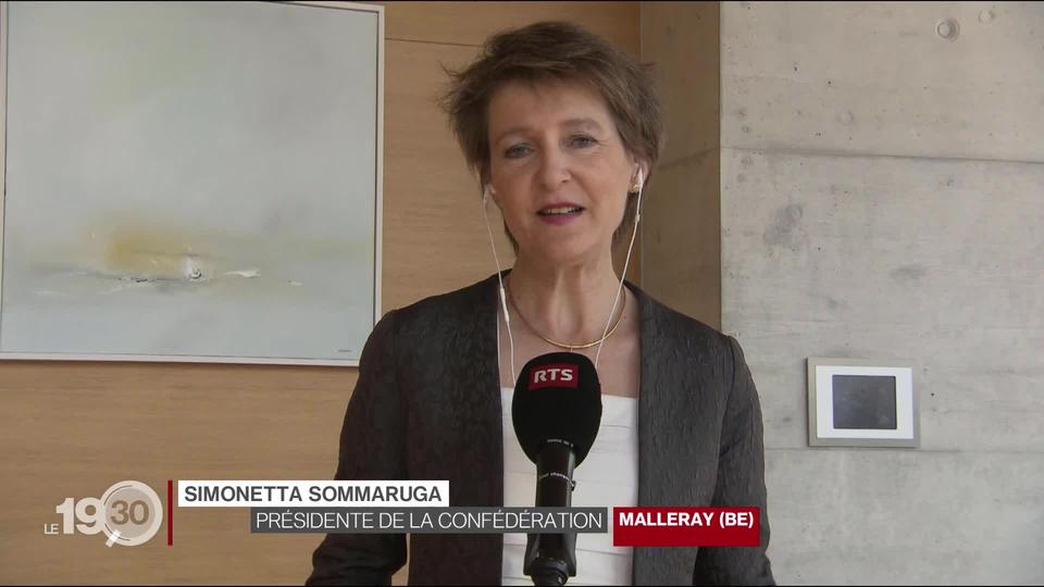 Simonetta Sommaruga: "Pour le Conseil fédéral il faut protéger la population. Mais on pense aussi aux mesures d'assouplissement."