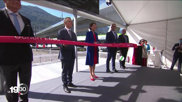 Inauguration du tunnel de base du Ceneri, dernier maillon de la NLFA, nouvelle ligne ferroviaire alpine