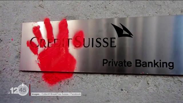 L'état de nécessité a été reconnu pour un militant du collectif BreakFree Suisse qui avait peint les murs du Crédit Suisse