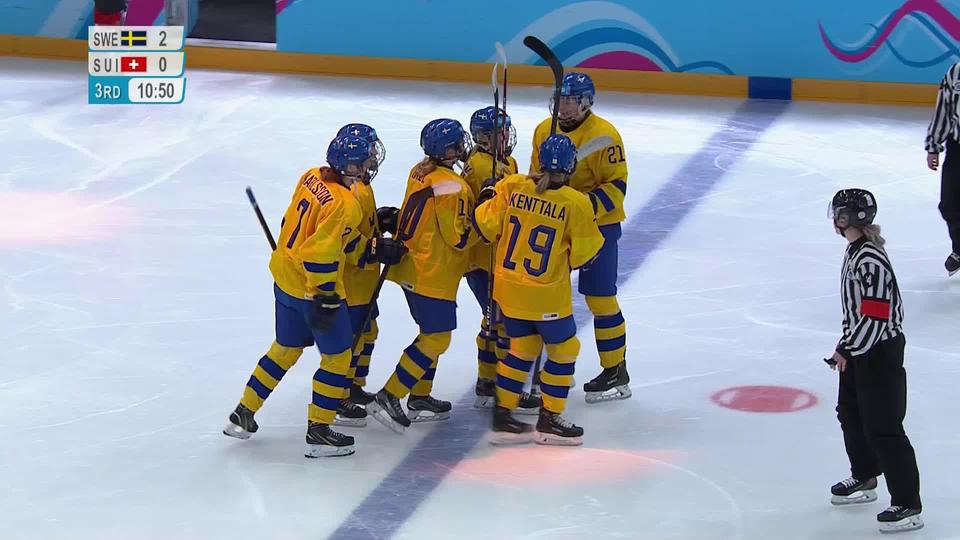 Hockey dames, Suède - Suisse (2-0): les Suissesses joueront pour le bronze