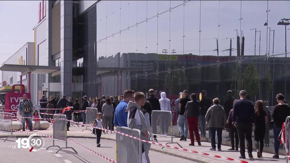 Premier week-end de pleine reprise des magasins suisses.