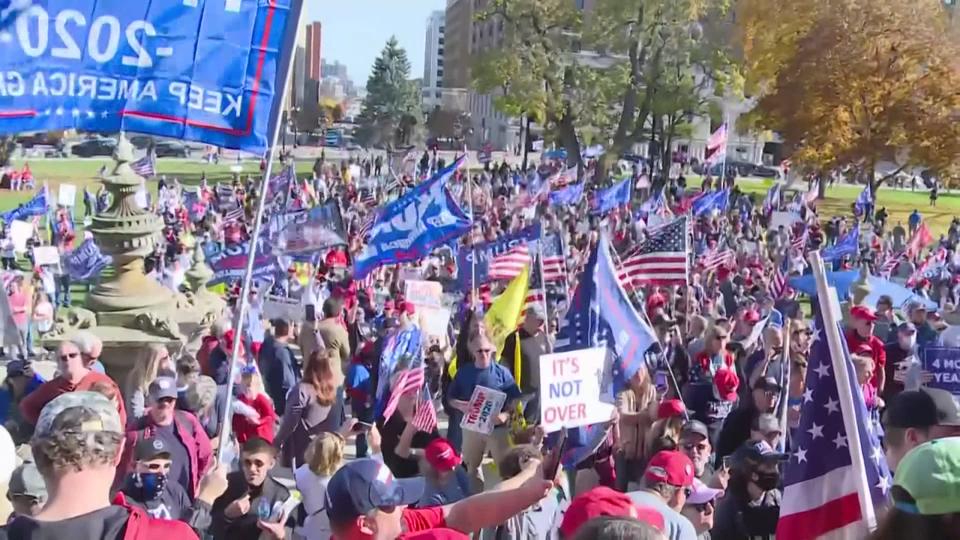 Manifestation pro-Trump dans le Michigan