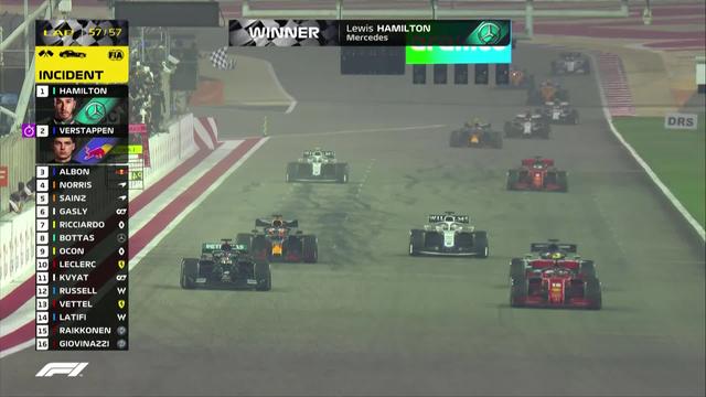 GP de Bahreïn: victoire de Lewis Hamilton (GBR), après 2 crash et un abandon