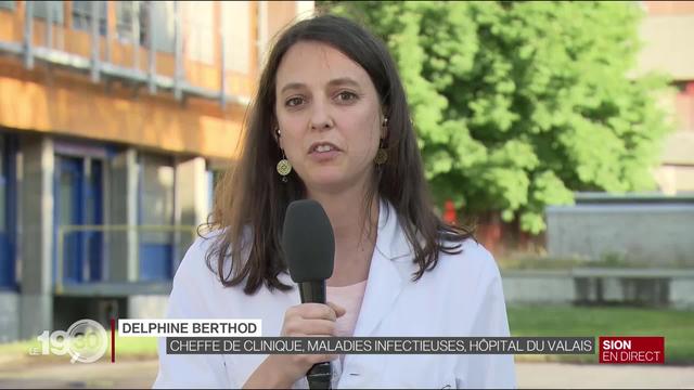 Delphine Berthod, Hôpital du Valais:"On sait que le virus est là, et on voit bien que des braises peuvent s'allumer."