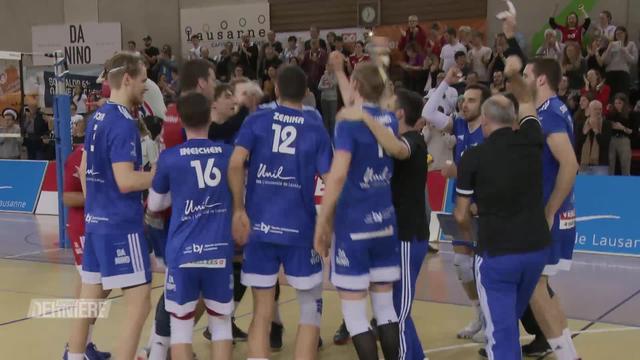 Volleyball, demi finales des playoffs: victoire du LUC face à Chênois (25-17, 25-19, 25-17)