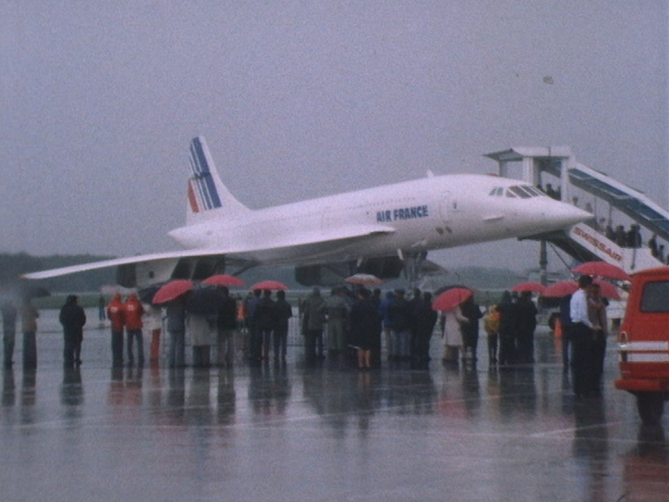 Le Concorde à Genève en 1976. [RTS]