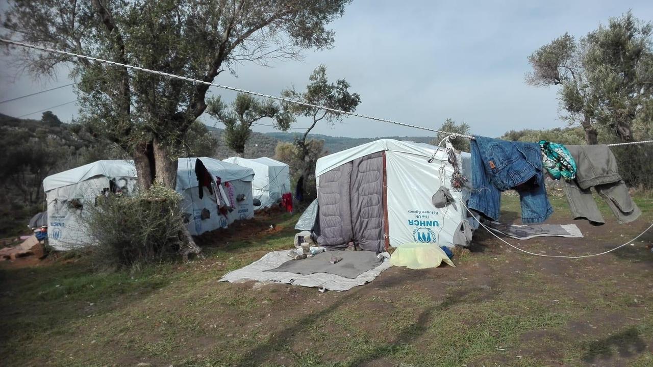 Camp de réfugiés sur l'île de Lesbos [RTSreligion - Gabrielle Desarzens]