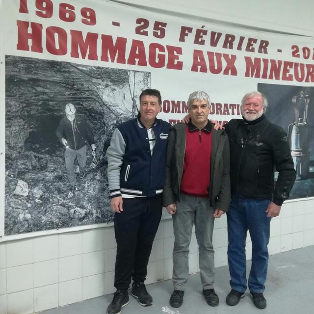 Didier Veratti, Philippe Bodas et Claude Sbodio, anciens mineurs de Gardanne [RTS - Maud De Carpentier]