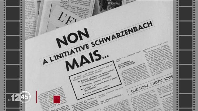 Passé re-composé: l'initiative Schwarzenbach refusée il y a 25 ans