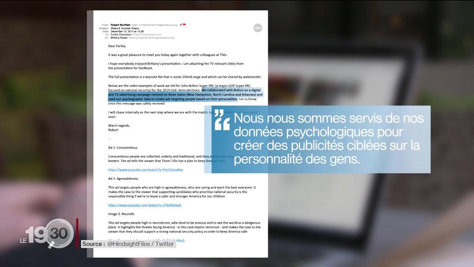 Cambridge Analytica: le monde découvre l'ampleur et la sophistication des techniques de manipulation.