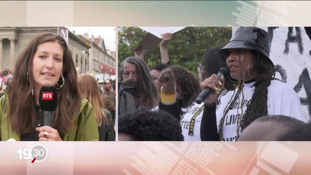 Mardi soir à Genève, des milliers de personnes se sont rassemblées au centre-ville pour manifester contre le racisme.