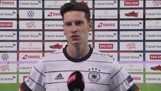 Gr.4, Suisse - Allemagne (1-1): la réaction de Julian Draxler après la rencontre