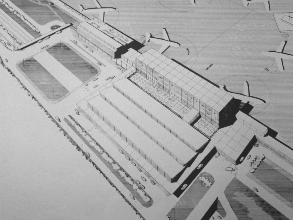 Agrandissement de l'aéroport de Cointrin en 1960. [RTS]