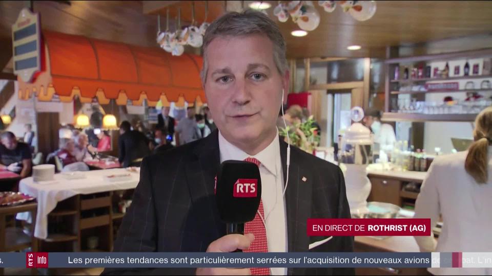 Marco Chiesa, président de l'UDC: "Ce n'est pas une journée très facile parce que j'aurai voulu un autre résultat, mais on continuera à se battre pour nos valeurs"