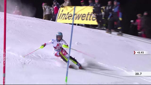 Flachau (AUT), slalom dames, 1e manche: Elena Stoffel (SUI)