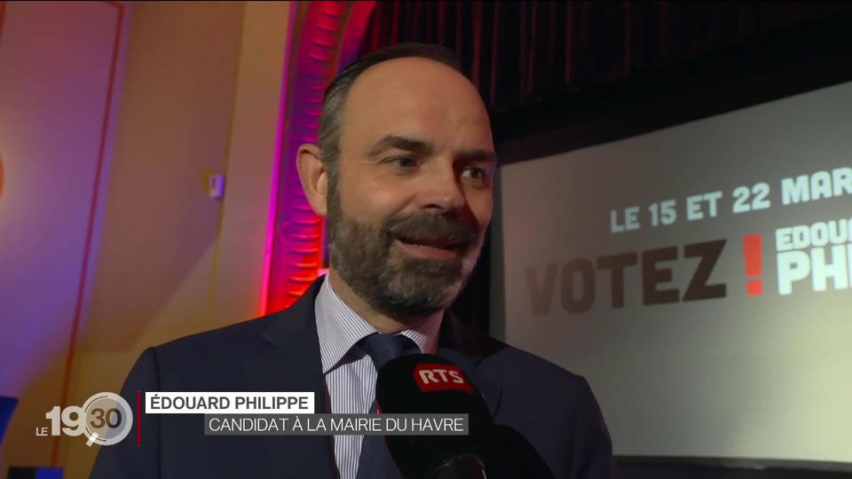 Edouard Philippe, Premier ministre français, en campagne au Havre à la reconquête de la mairie.