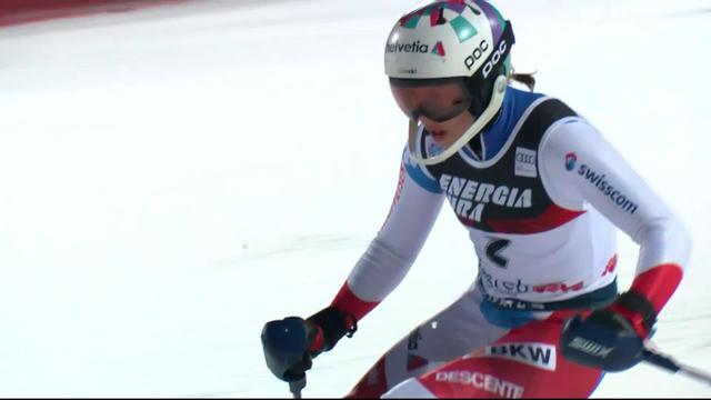 Zagreb (CRO), slalom dames 2e manche: Michelle Gisin (SUI)