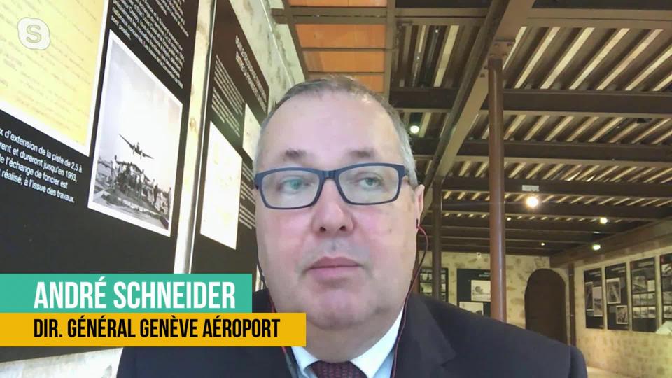 Genève Aéroport va supprimer 56 postes pour faire face à la crise: interview d'André Schneider