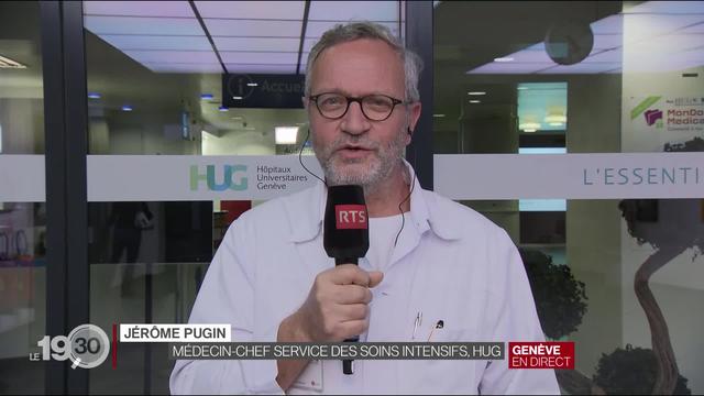 Le Prof. Jérôme Pugin, médecin-chef du Service des soins intensifs (HUG) fait le point sur la situation.