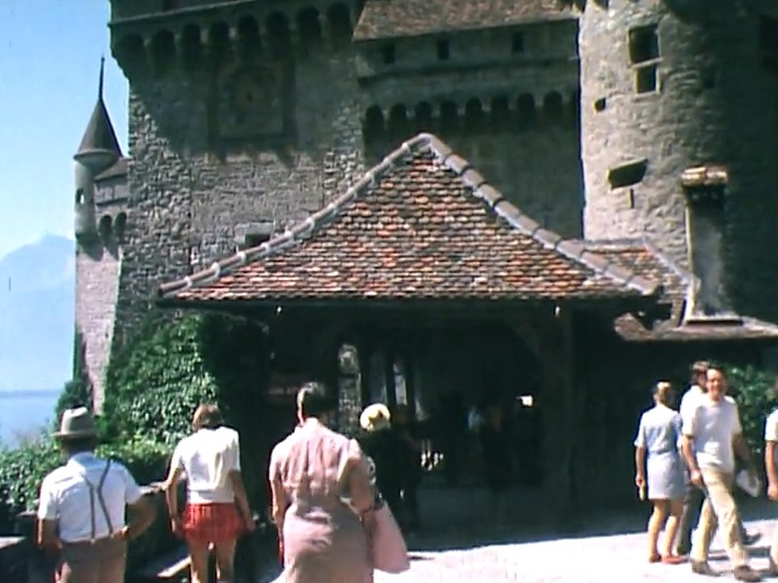 Le Château de Chillon en 1971. [RTS]