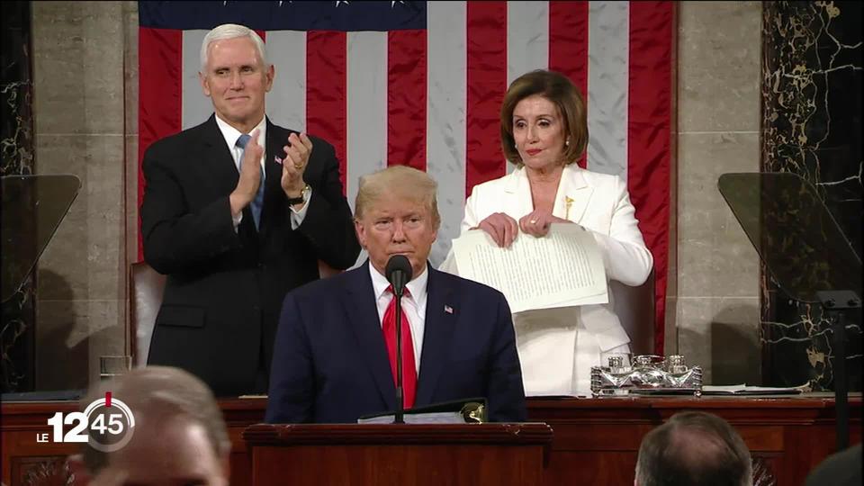 Discours de l'état de l'Union: D. Trump dresse un bilan positif, N. Pelosi déchire le texte du discours présidentiel.