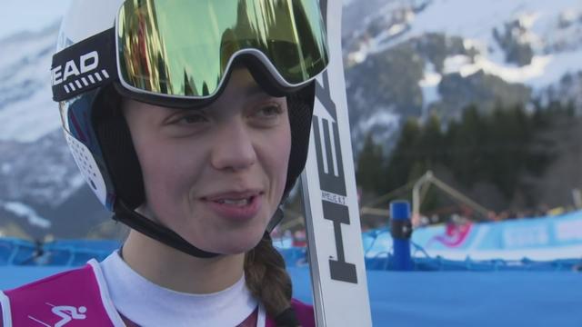 JOJ: Amélie Klopfenstein après sa medaille en géant