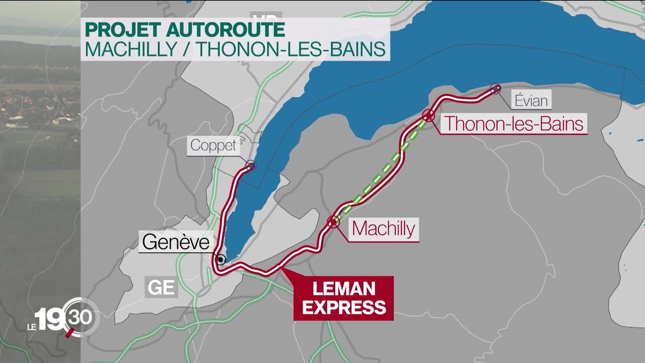 Le RER Léman Express concurrencé par un projet d'autoroute en France voisine.