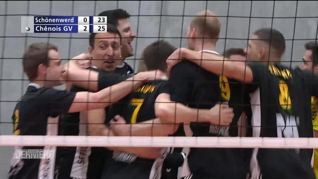 Volley, Playoffs: Schönenwerd - Chênois (19-25, 20-25, 23-25)
