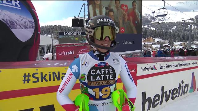 Lenzerheide (SUI), finales slalom dames: Camille Rast (SUI)