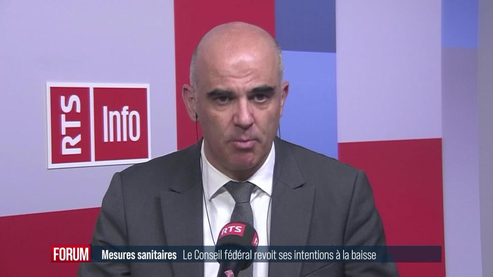 Le point sur les nouvelles mesures sanitaires du Conseil fédéral: interview d'Alain Berset