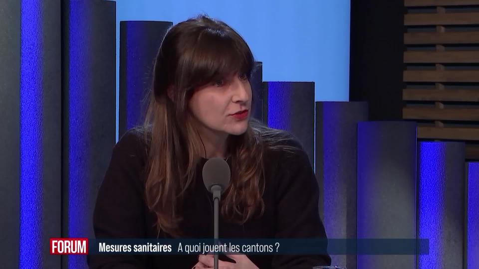 Les cantons réfractaires à l'idée de durcir les mesures sanitaires: interview de Rebecca Ruiz