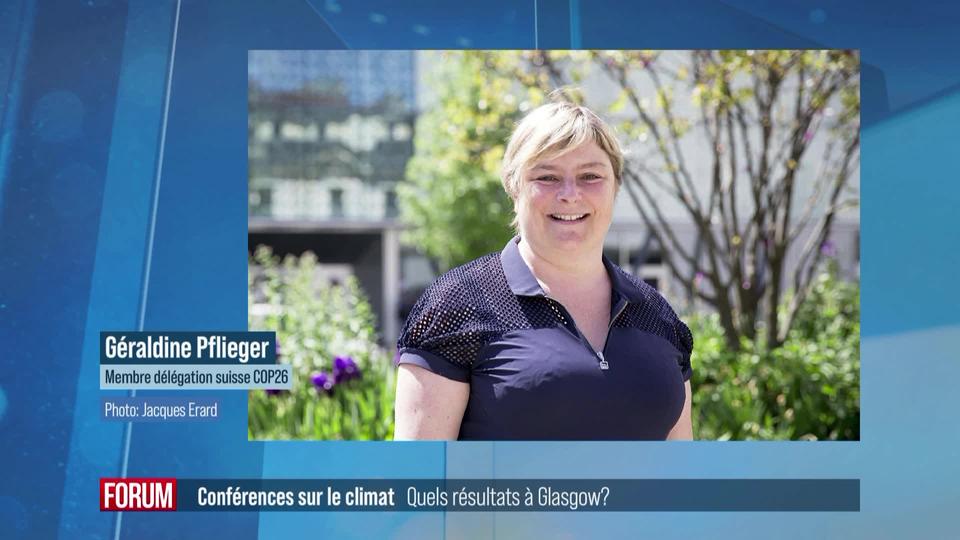 Bilan de la COP26: interview de Géraldine Pflieger