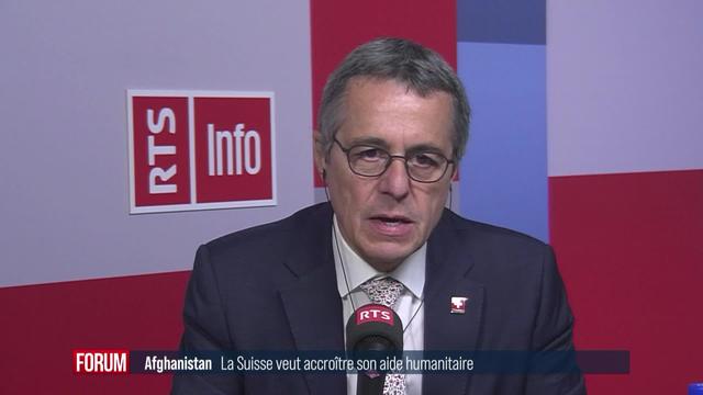 Aide humanitaire suisse à l’Afghanistan: interview d’Ignazio Cassis, conseiller fédéral en charge des Affaires étrangères