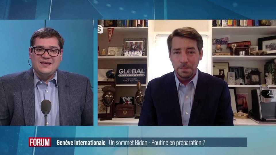 Joe Biden et Vladimir Poutine auraient choisi la Suisse pour leur premier sommet: interview de Brett Bruen